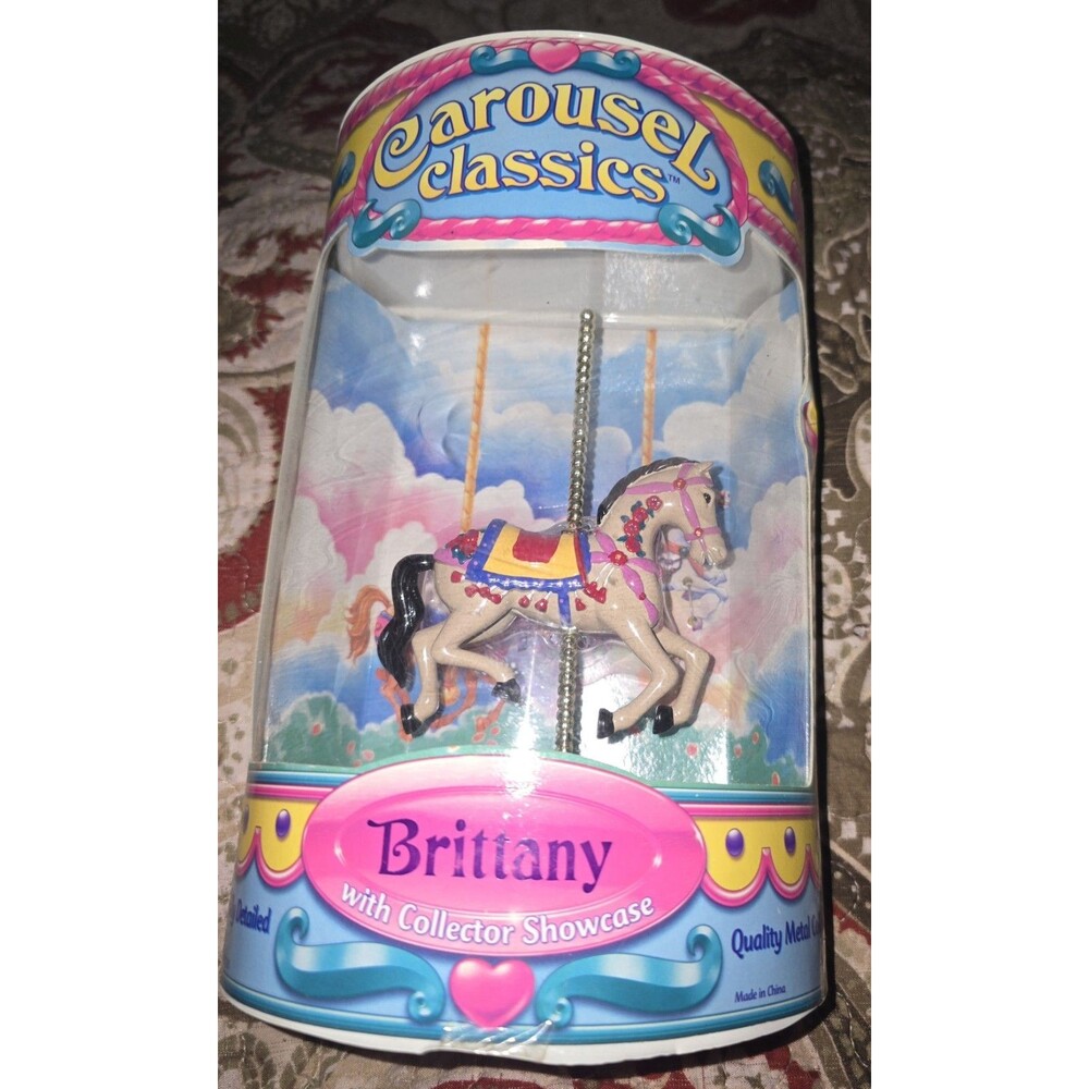 Vintage 1999 Carousel Classics - Carousel Horse - Brittany- Peachtree
